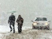 Roma'ya 25 yıl sonra kar yağdı