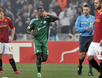 DJİBRİL CİSSE - Panathinaikos Roma'yı 3-2 yendi
