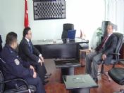 Emniyet Müdürü Kalyoncu, Kaymakam Hakan Şeker Ve Belediye Başkanı Akbaş'ı Ziyaret Etti