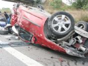 TEM'de trafik kazası: 2 ölü