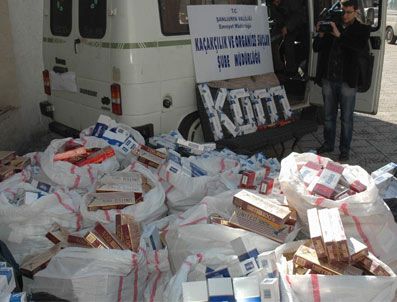 Şanlıurfa'da kaçak sigara ve uyuşturucu operasyonu