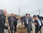 Silvan'da Orta Refüj Yeşillendirme Çalışmaları Başladı