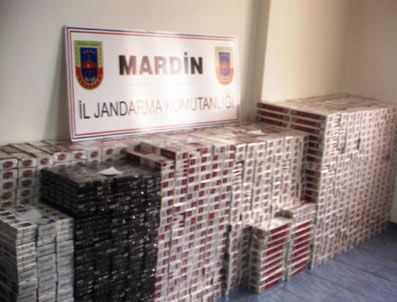 Mardin'de Kaçak Sigara Ele Geçirildi