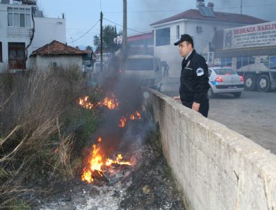 Fethiye'de Çalılık Yangını