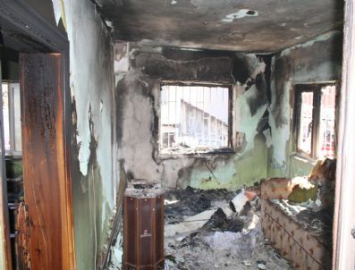 Havza'da Ev Yangını