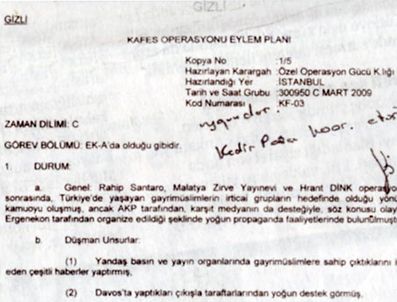 Kafes iddianamesi kabul edildi