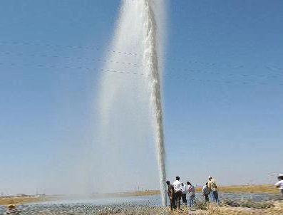 Kömür ararken su buldular