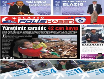 FAHRETTIN COŞKUN - Elazığ Emniyet Müdürlüğü Gazete Çıkardı
