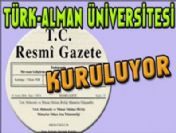 Türk-Alman üniversitesi kuruluyor