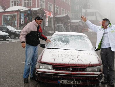 Uludağ'a Mart Karı Yağdı
