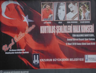 CEMAL GÜRSEL - Erzurum'da 12 Mart Etkinlikleri Kapsamında Halk Konseri Düzenlenecek