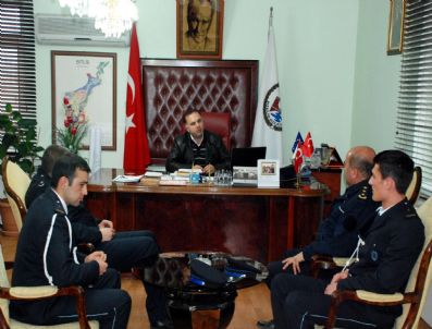 ALİ ÖZ - Polis Okulundan Başkan Alaydın'a Ziyaret