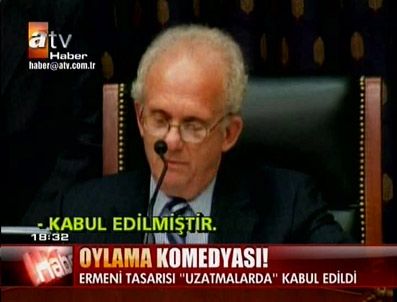 Ermeni Tasarısı uzatmalarda kabul edildi
