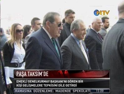 BEYKENT - Büyükanıt Taksim'de yürüyüş yaptı
