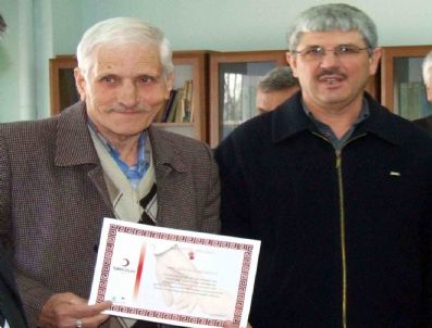 TERZIALAN - Kızılay Çan Şubesi'nden Yerel Basına Teşekkür Belgesi