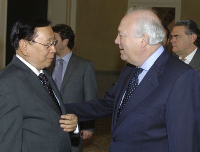 ANGEL MORATINOS - Spaın Phılıppınes Foreıgn Mınıster Romulo Vısıts