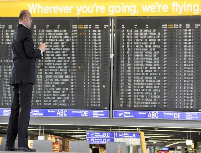 Germany Aırport Ash Clouds