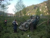 Defalarca Takla Atan Aracın İçerisinden Sağ Çıktı