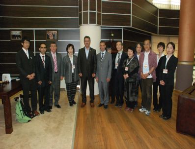 MEHMET HANÇERLI - Japon Heyetinden Başkan Hançerli'ye Ziyaret
