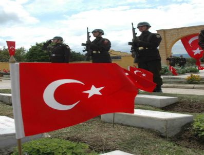 57. Alay Şehitliği'nde Tören Provası