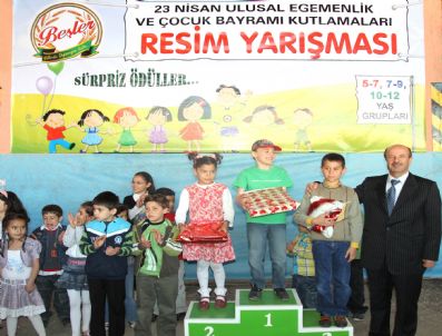 BEŞLER MAKARNA - Çocuk Bayramı Beşler Makarna'da Resim Yarışmasıyla Kutlandı
