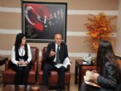 Mikro Kredi Bürosu'ndan Başkan Ergün'e Ziyaret