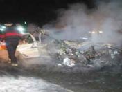 Otoyoldaki yarış kazayla sonuçlandı: 5 yaralı