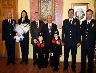 Sivas Emniyet Müdürü Ahmet Kemal Seyhan Vali Ali Kolat'ı Ziyaret Etti