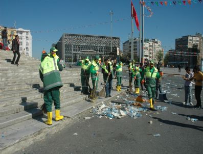 İşçiler Dağıldı, Geriye Bu Görüntüler Kaldı