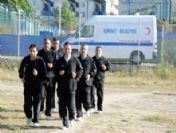 Edremit'te İtfaiyeciler Güne Sporla Başlıyor