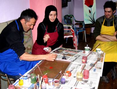 NEYZEN - Hendek'te Ebru Sergisi Açıldı