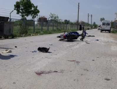 İSMAIL AK - Bafra'da Motosiklet Kazası: 1 Yaralı