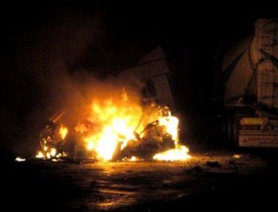 Tekirdağ'da Otomobilin Benzin Deposu Patladı: 5 Yaralı