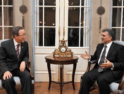 Cumhurbaşkanı Gül, BM Genel Sekreteri Ban Ki- Moon ile görüşecek