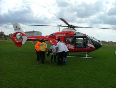 Duran Kalbi Yeniden Çalıştı Helikopterle Sevk Edildi