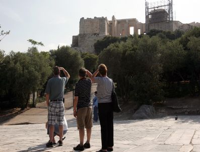 Greece General Strıke Acropolıs