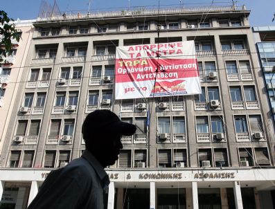 Greece General Strıke Mınıstry Of Labour