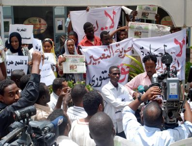 Sudan Journalısts Protest