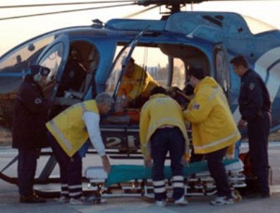 Hastanın İmdadına Hava Ambulansı Yetişti