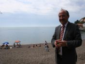 Belediye Başkanı Eşref, Kapuz Plajında İncelemelerde Bulundu