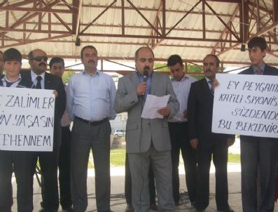 İSMET ÇEVIK - Adilcevaz'da İsrail Protesto Edildi