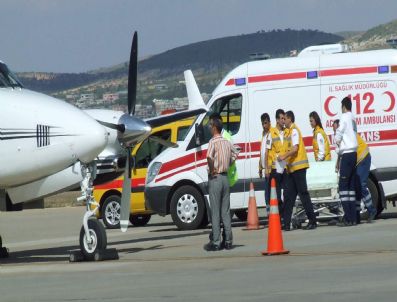 Aydın'da İlk Kez Uçak Ambulansla Hasta Nakli Yapıldı