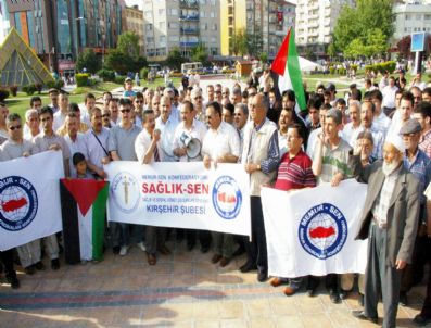 TECRIT - Kırşehir Memur-sen İsrail'i Protesto Etti