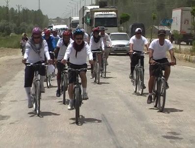 Kaymakamlar Van Gölü için pedal çevirdi