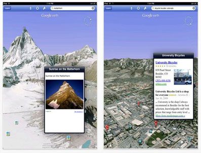 GOOGLE EARTH - Google'dan iPad'e özel Google Earth