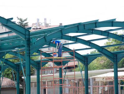 HÜSEYIN ARSLAN - Taşköprü Pazar Yerinde Çalışmalar Başladı