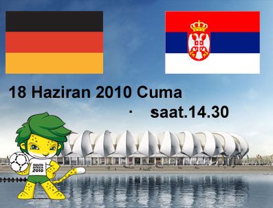 2010 Dünya Kupası D grubu Almanya - Sırbistan maçı TRT 1 canlı izle Haberi