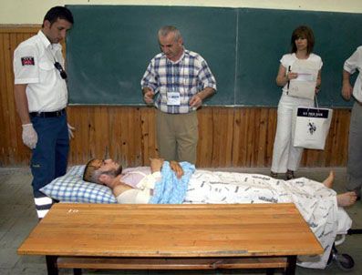 LYS'ye sedyeyle getirildi