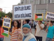 Gediz'de İsrail Ve Pkk Terör Örgütüne Lanet Yağdı