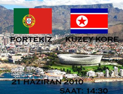 2010 Dünya Kupası F grubu Portekiz - Kuzey Kore maçı TRT 1 canlı izle